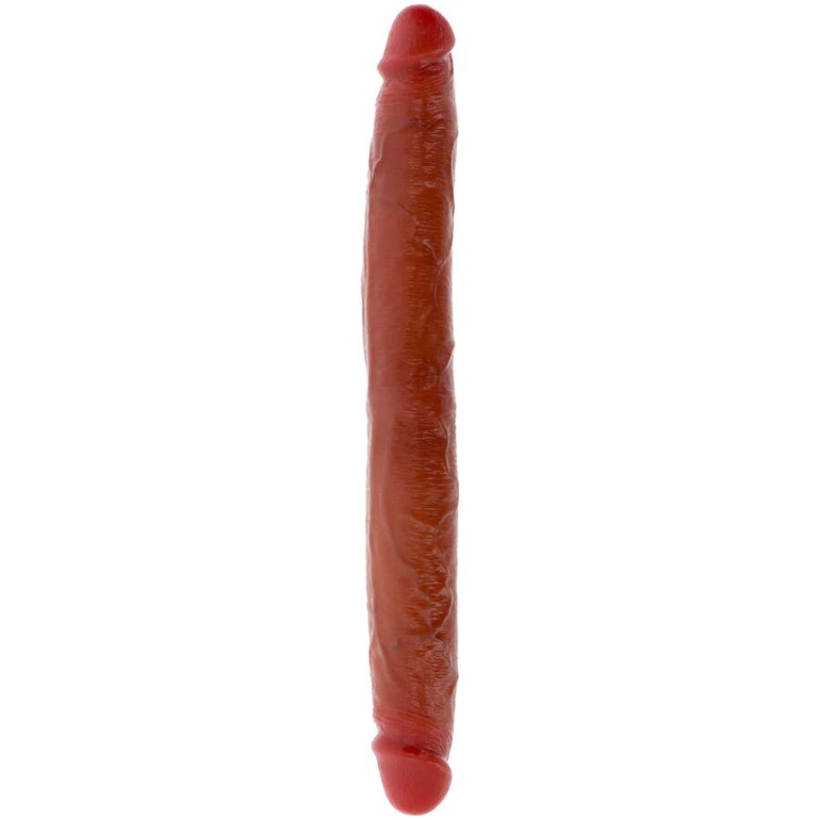 GET REAL - DILDO IN SILICONE A DOPPIA ESTREMITÀ CARAMELLO 35 CM - GET REAL | Lingerie Harness Boutique