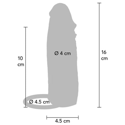 GET REAL - HYDRATED SKIN GUAINA PER PENE IN SILICONE CARAMELLO 16 CM - GET REAL | Lingerie Harness Boutique