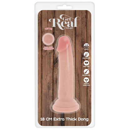 GET REAL - DONG DELUXE IN TPE A DOPPIA DENSITÀ 18 CM - GET REAL | Lingerie Harness Boutique