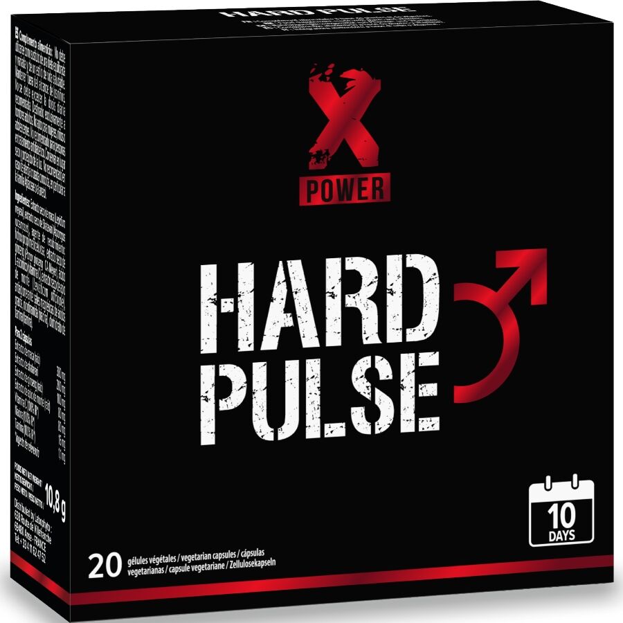 XPOWER - TRATTAMENTO HARD PULSE EXPRESS 10 GIORNI DI EREZIONE E RESISTENZA 20 CAPSULE - XPOWER | Lingerie Harness Boutique
