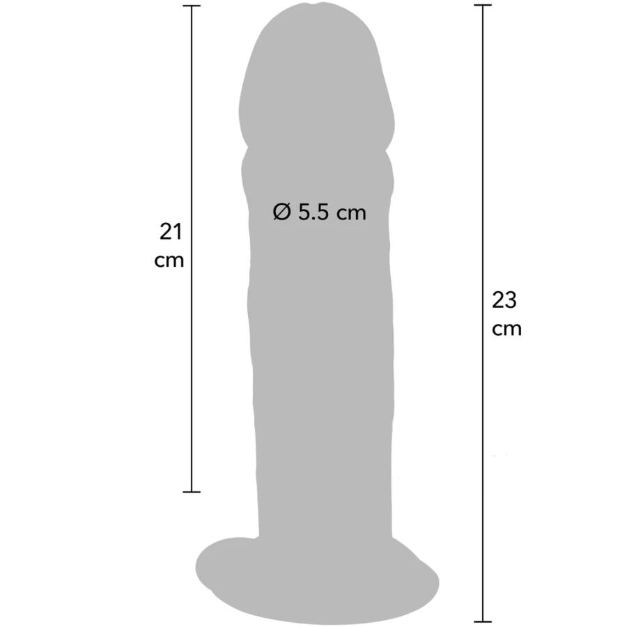 GET REAL - DONG DELUXE IN TPE A DOPPIA DENSITÀ 23 CM - GET REAL | Lingerie Harness Boutique