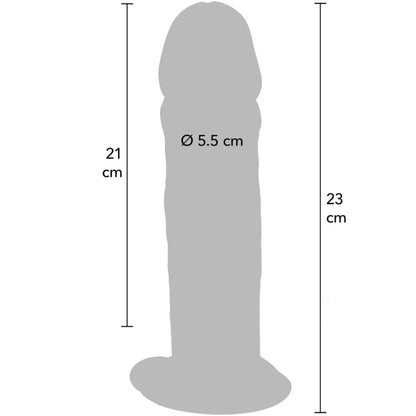 GET REAL - DONG DELUXE IN TPE A DOPPIA DENSITÀ 23 CM - GET REAL | Lingerie Harness Boutique