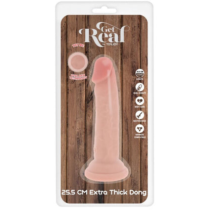 GET REAL - DONG DELUXE IN TPE A DOPPIA DENSITÀ 25,5 CM - GET REAL | Lingerie Harness Boutique