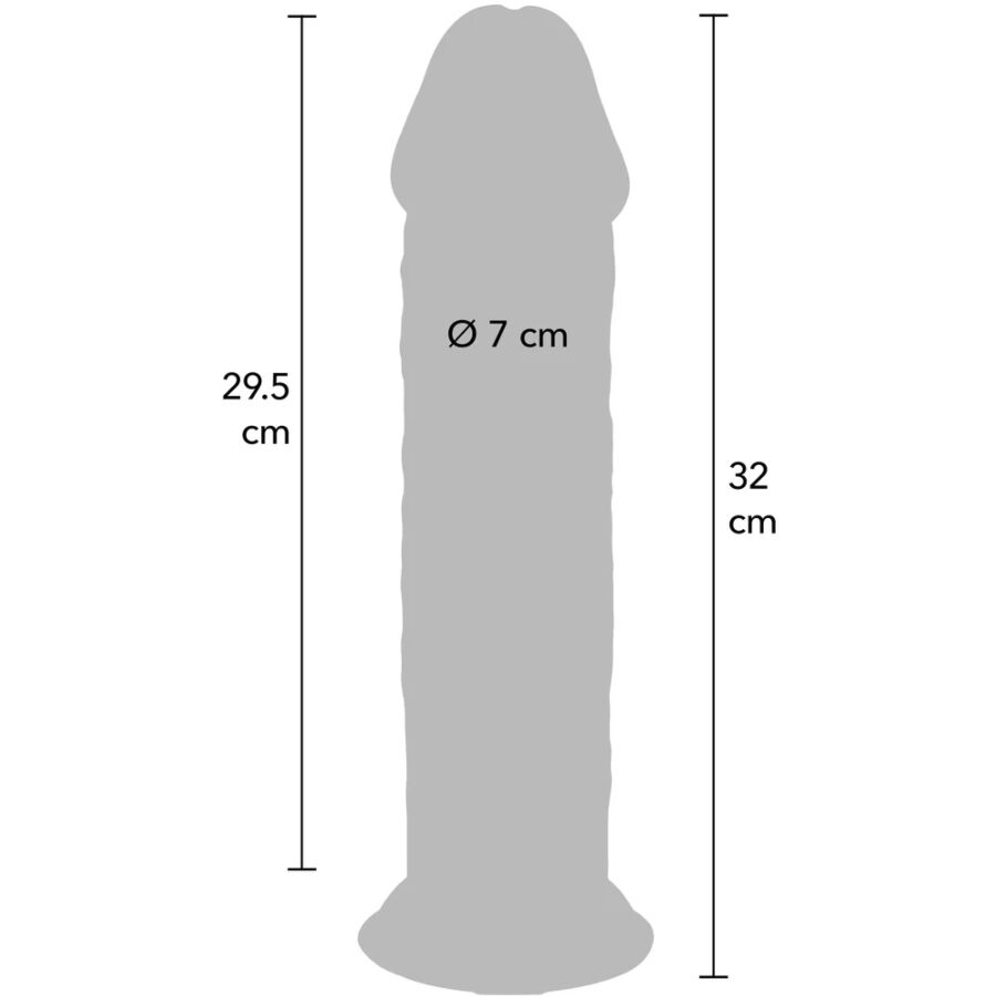 GET REAL - DONG DELUXE IN TPE A DOPPIA DENSITÀ 32 CM - GET REAL | Lingerie Harness Boutique