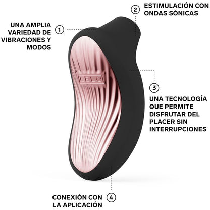 LELO - SONA 3 CRUISE MASSAGGIATORE CLITORIDEO SONICO NERO - LELO | Lingerie Harness Boutique