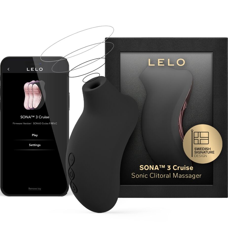 LELO - SONA 3 CRUISE MASSAGGIATORE CLITORIDEO SONICO NERO - LELO | Lingerie Harness Boutique