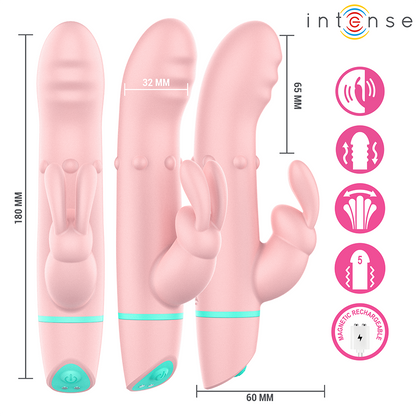 INTENSE - STIMOLATORE E VIBRATORE ROTANTE ALVIN RABBIT + OSCILLANTE - INTENSE HIGH TECH | Lingerie Harness Boutique