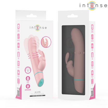 INTENSE - STIMOLATORE E VIBRATORE ROTANTE ALVIN RABBIT + OSCILLANTE - INTENSE HIGH TECH | Lingerie Harness Boutique