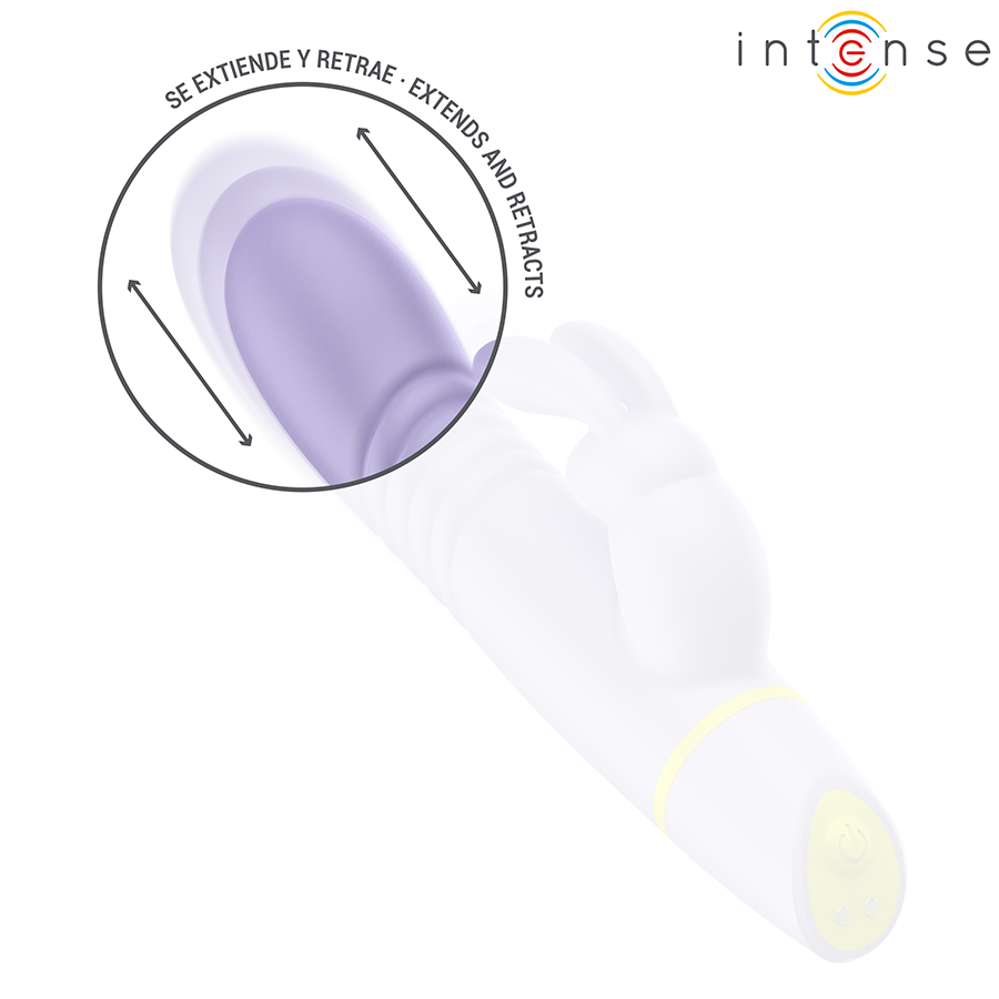 INTENSE - STIMOLATORE E VIBRATORE A SPINTA HELEN RABBIT - INTENSE HIGH TECH | Lingerie Harness Boutique