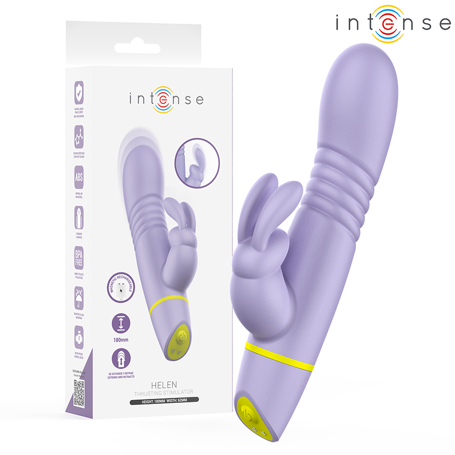 INTENSE - STIMOLATORE E VIBRATORE A SPINTA HELEN RABBIT - INTENSE HIGH TECH | Lingerie Harness Boutique