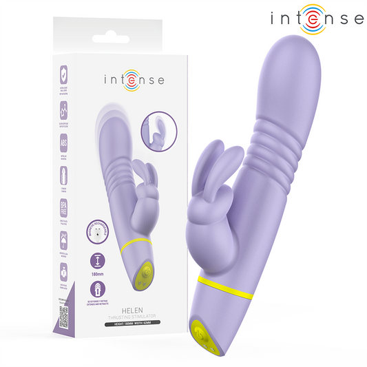 INTENSE - STIMOLATORE E VIBRATORE A SPINTA HELEN RABBIT - INTENSE HIGH TECH | Lingerie Harness Boutique