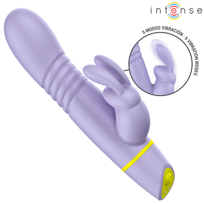 INTENSE - STIMOLATORE E VIBRATORE A SPINTA HELEN RABBIT - INTENSE HIGH TECH | Lingerie Harness Boutique