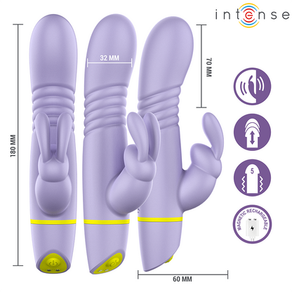 INTENSE - STIMOLATORE E VIBRATORE A SPINTA HELEN RABBIT - INTENSE HIGH TECH | Lingerie Harness Boutique