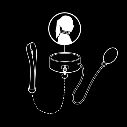 FETISH SUBMISSIVE BONDAGE - COLLARE GONFIABILE DA STRANGOLAMENTO CON CATENA - FETISH SUBMISSIVE EXTREME | Lingerie Harness Boutique