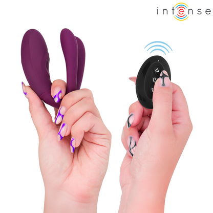 INTENSE - STIMOLATORE A MORSETTO CON VIBRAZIONE E TAPPING SANDRA CON TELECOMANDO - INTENSE COUPLES TOYS | Lingerie Harness Boutique