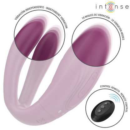 INTENSE - STIMOLATORE A MORSETTO CON VIBRAZIONE E TAPPING SANDRA CON TELECOMANDO - INTENSE COUPLES TOYS | Lingerie Harness Boutique