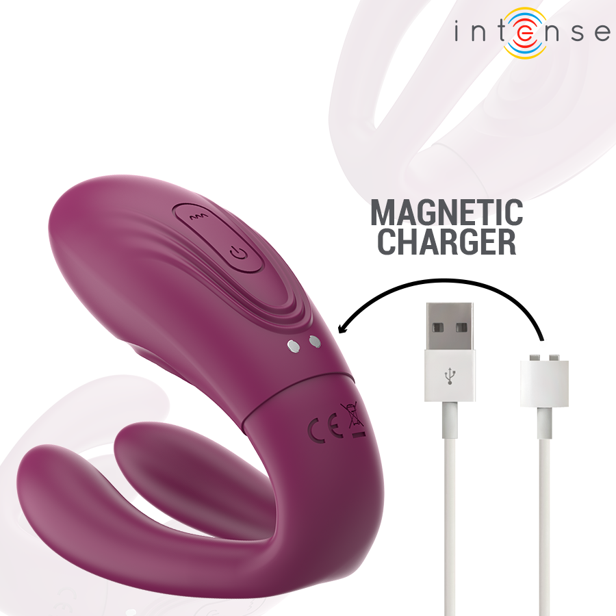 INTENSE - STIMOLATORE A MORSETTO CON VIBRAZIONE E TAPPING SANDRA CON TELECOMANDO - INTENSE COUPLES TOYS | Lingerie Harness Boutique