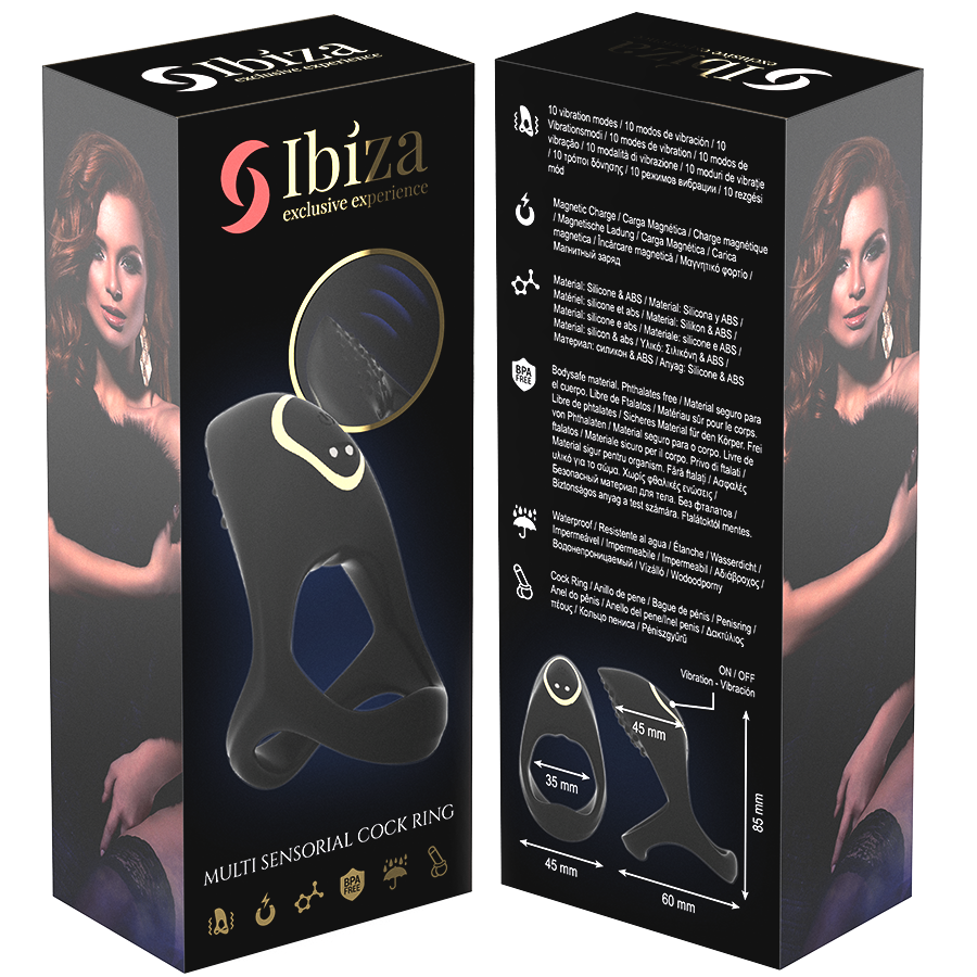 IBIZA - ANELLO PER IL PENE MULTISENSORIALE - IBIZA TECHNOLOGY | Lingerie Harness Boutique