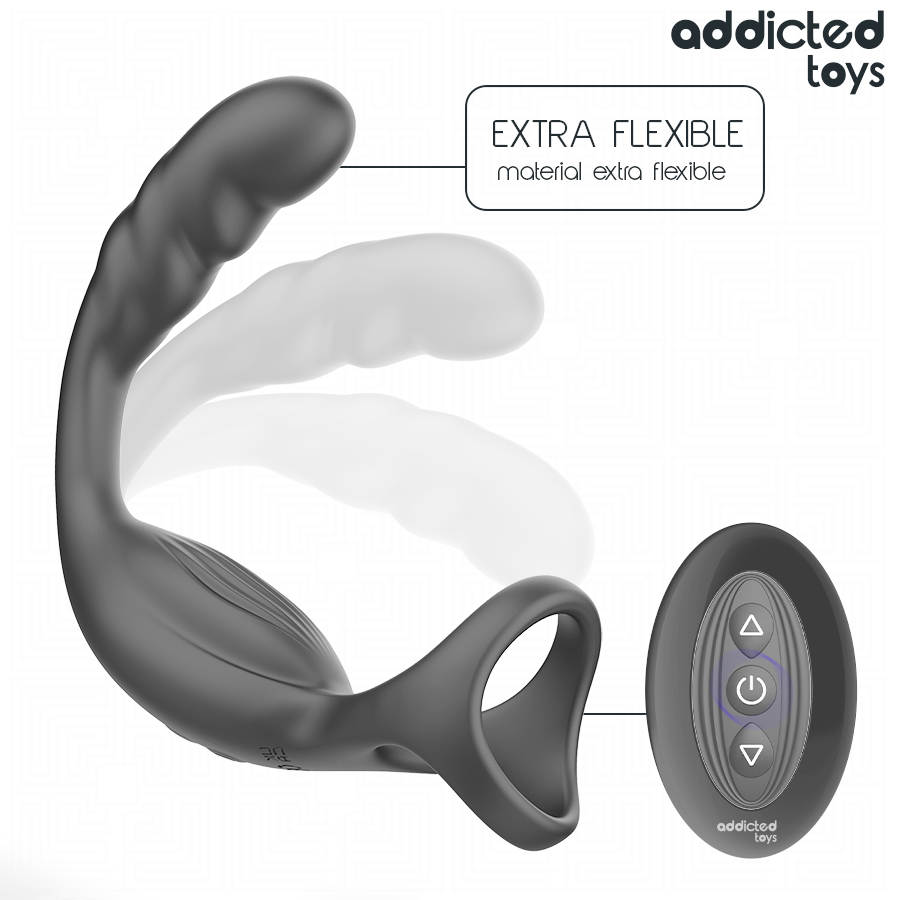 ADDICTED TOYS - ANELLO PER IL PENE PROSTATICO DOPPIO CON TELECOMANDO - ADDICTED TOYS | Lingerie Harness Boutique