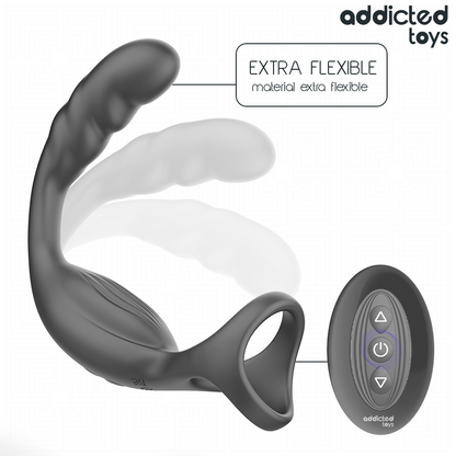 ADDICTED TOYS - ANELLO PER IL PENE PROSTATICO DOPPIO CON TELECOMANDO - ADDICTED TOYS | Lingerie Harness Boutique