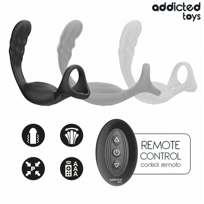 ADDICTED TOYS - ANELLO PER IL PENE PROSTATICO DOPPIO CON TELECOMANDO - ADDICTED TOYS | Lingerie Harness Boutique