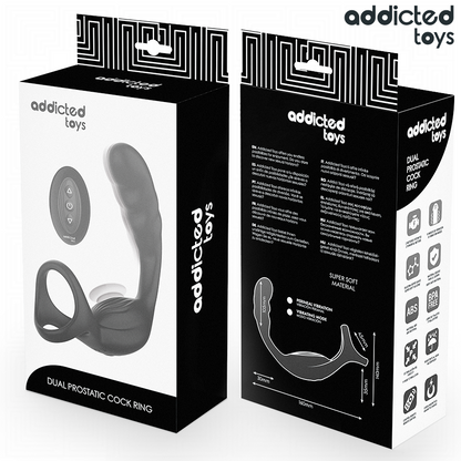 ADDICTED TOYS - ANELLO PER IL PENE PROSTATICO DOPPIO CON TELECOMANDO - ADDICTED TOYS | Lingerie Harness Boutique