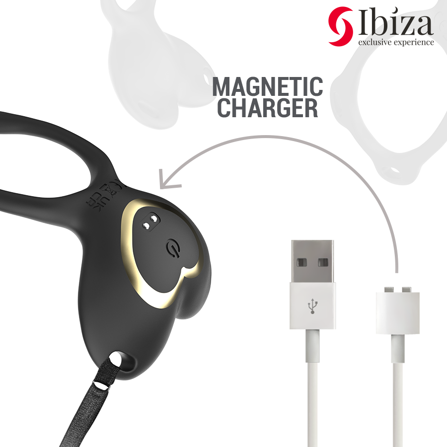IBIZA - VIBRATORE DI COPPIA CON TELECOMANDO A CUORE - IBIZA TECHNOLOGY | Lingerie Harness Boutique