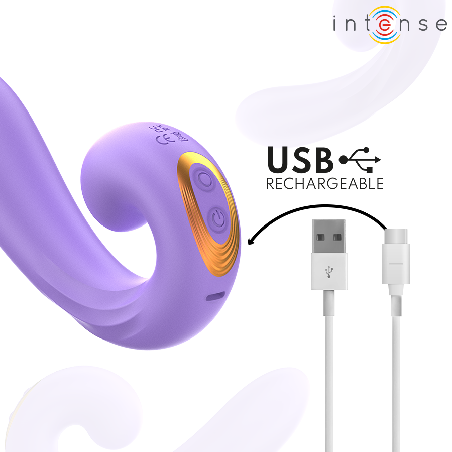 INTENSE - STIMOLATORE CLITORIDEO A DOPPIA VIBRAZIONE MERYL - INTENSE FUN | Lingerie Harness Boutique