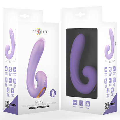 INTENSE - STIMOLATORE CLITORIDEO A DOPPIA VIBRAZIONE MERYL - INTENSE FUN | Lingerie Harness Boutique