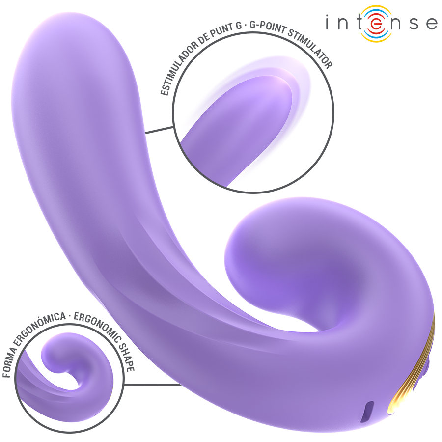 INTENSE - STIMOLATORE CLITORIDEO A DOPPIA VIBRAZIONE MERYL - INTENSE FUN | Lingerie Harness Boutique