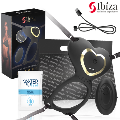 IBIZA - VIBRATORE DI COPPIA CON TELECOMANDO A CUORE - IBIZA TECHNOLOGY | Lingerie Harness Boutique