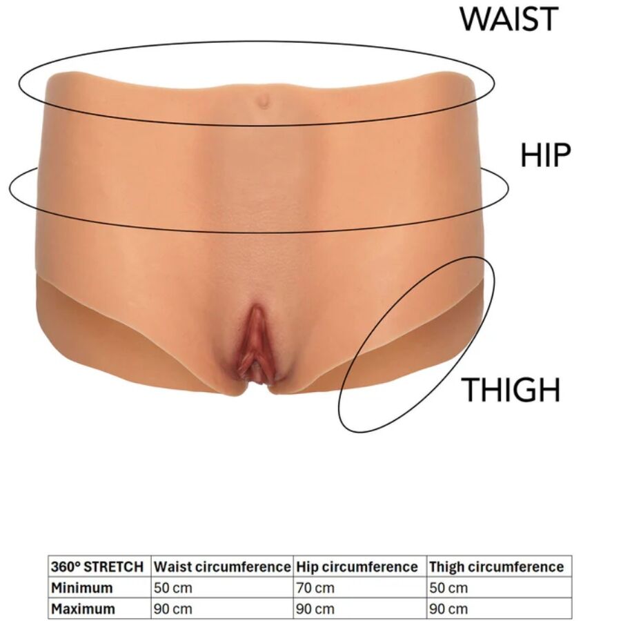 HIDDEN DESIRE - ALTER EGO VAGINA APERTA E CULO SLIP VITA MEDIA CARNE - HIDDEN DESIRE | Lingerie Harness Boutique
