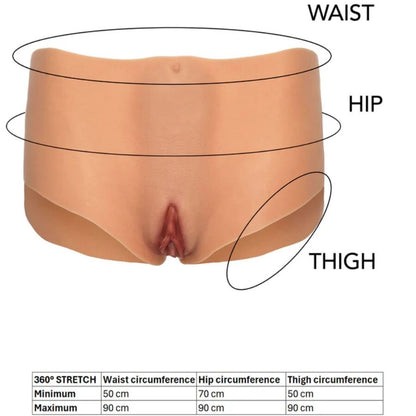 HIDDEN DESIRE - ALTER EGO VAGINA APERTA E CULO SLIP VITA MEDIA CARNE - HIDDEN DESIRE | Lingerie Harness Boutique