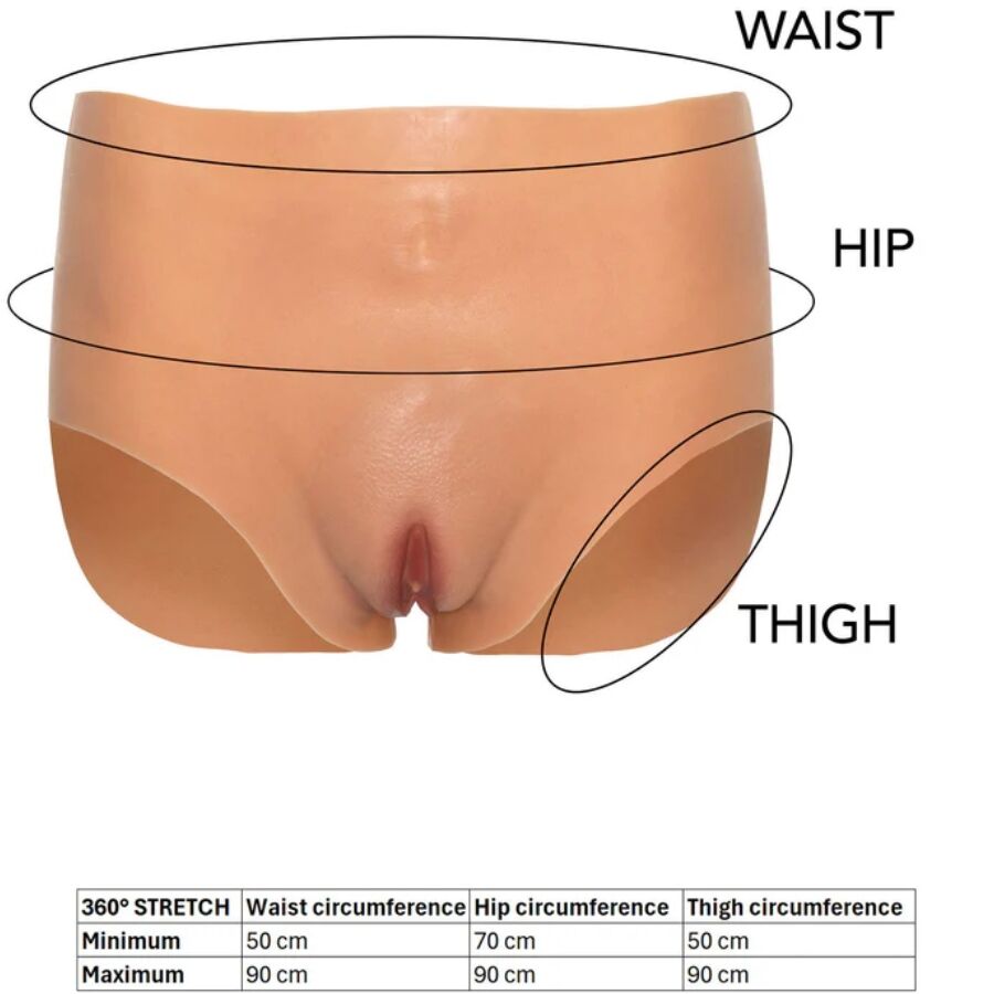 HIDDEN DESIRE - ALTER EGO VAGINA APERTA SLIP VITA ALTA CARNE - HIDDEN DESIRE | Lingerie Harness Boutique