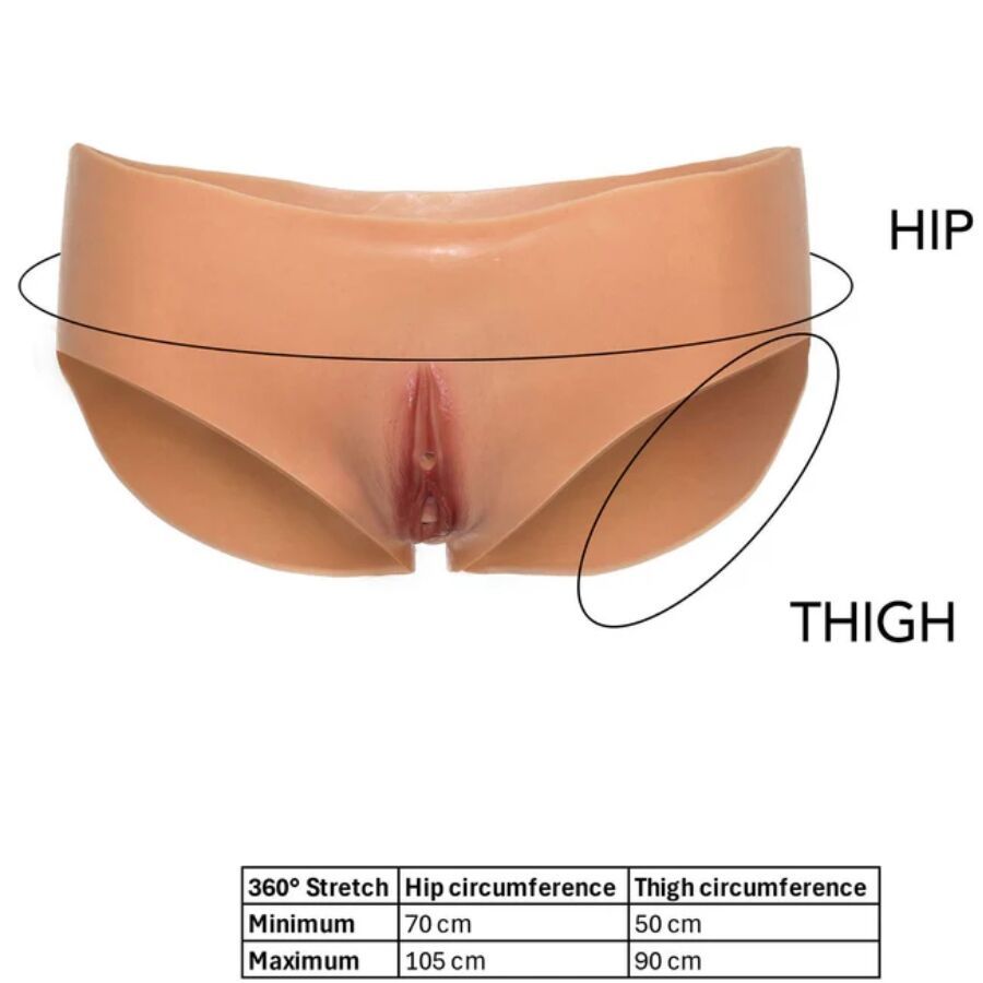 HIDDEN DESIRE - ALTER EGO VAGINA APERTA SLIP VITA BASSA CARNE - HIDDEN DESIRE | Lingerie Harness Boutique