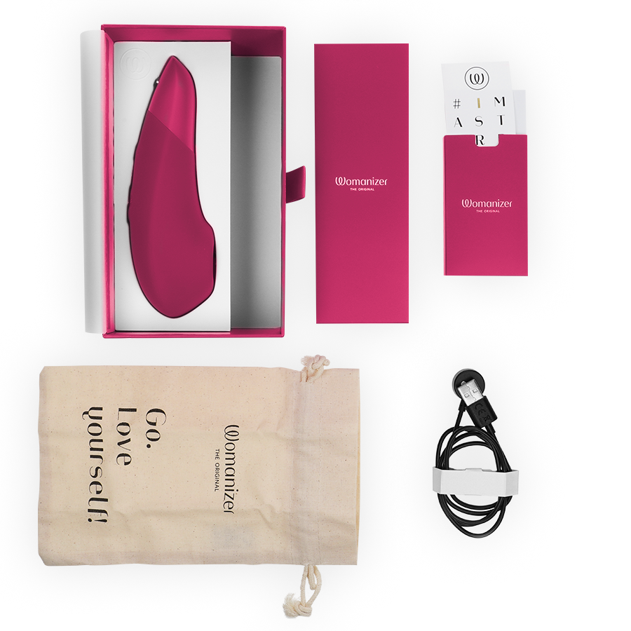 WOMANIZER - STIMOLATORE CLITORIDEO ROSA VIBRANTE - WOMANIZER | Lingerie Harness Boutique
