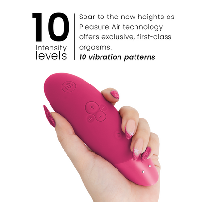 WOMANIZER - STIMOLATORE CLITORIDEO ROSA VIBRANTE - WOMANIZER | Lingerie Harness Boutique