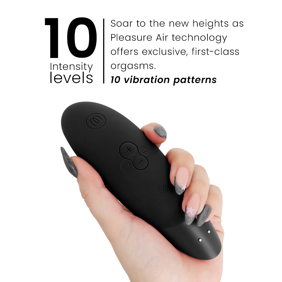 WOMANIZER - STIMOLATORE CLITORIDEO ENHANCE NERO - WOMANIZER | Lingerie Harness Boutique
