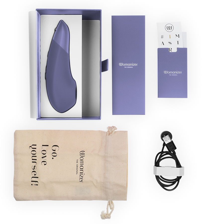 WOMANIZER - STIMOLATORE CLITORIDEO POTENZIATO LILLA - WOMANIZER | Lingerie Harness Boutique