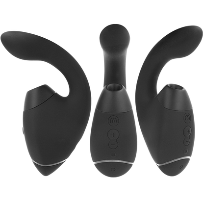 WOMANIZER - DUO NEXT STIMOLATORE DOPPIO CLITORIDEO E PUNTO G NERO - WOMANIZER | Lingerie Harness Boutique