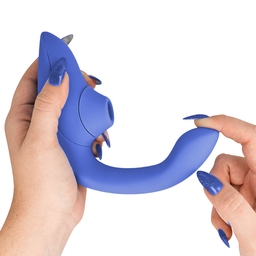 WOMANIZER - BLEND RABBIT VIBRATOR STIMOLATORE BLU VIBRANTE - WOMANIZER | Lingerie Harness Boutique