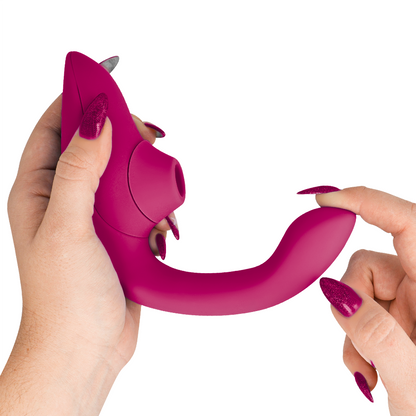 WOMANIZER - VIBRATORE STIMOLATORE CONIGLIO BLEND ROSA VIBRANTE - WOMANIZER | Lingerie Harness Boutique