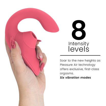 WOMANIZER - VIBRATORE STIMOLATORE CONIGLIO BLEND VIBRANT ROSE - WOMANIZER | Lingerie Harness Boutique