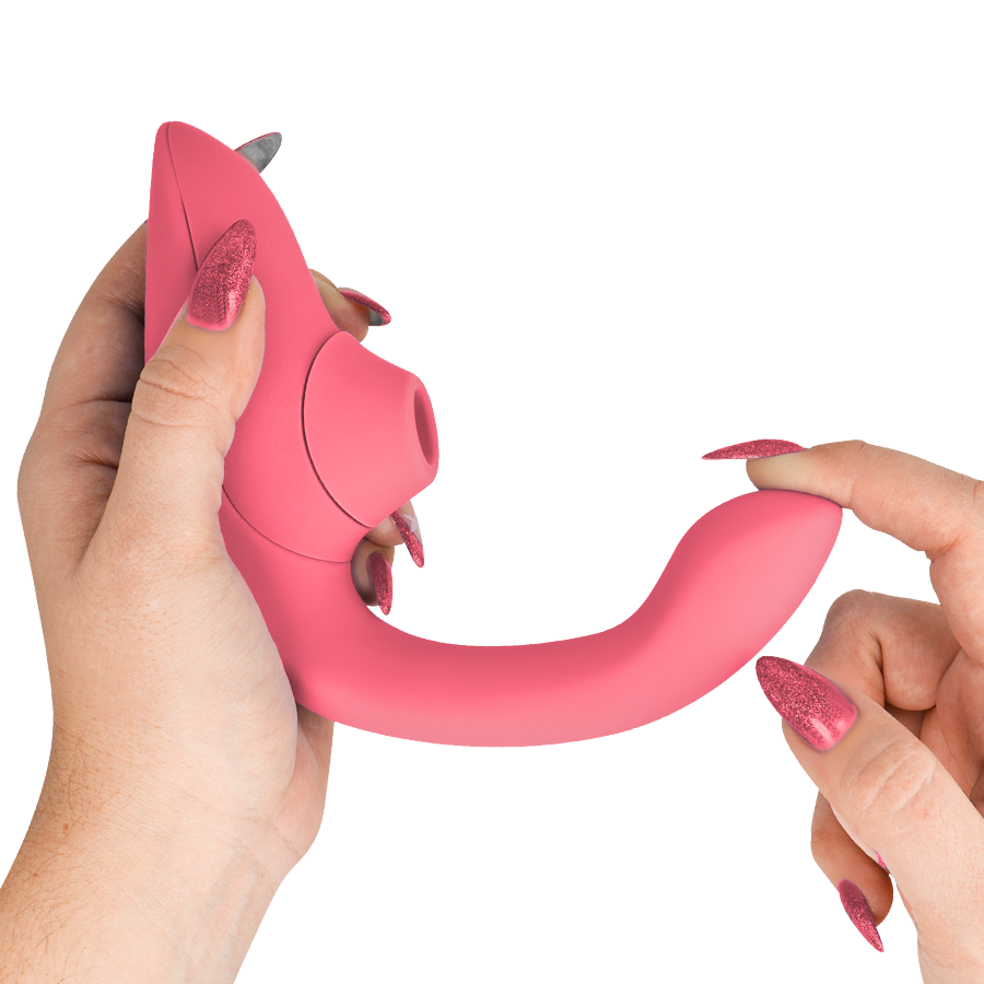WOMANIZER - VIBRATORE STIMOLATORE CONIGLIO BLEND VIBRANT ROSE - WOMANIZER | Lingerie Harness Boutique