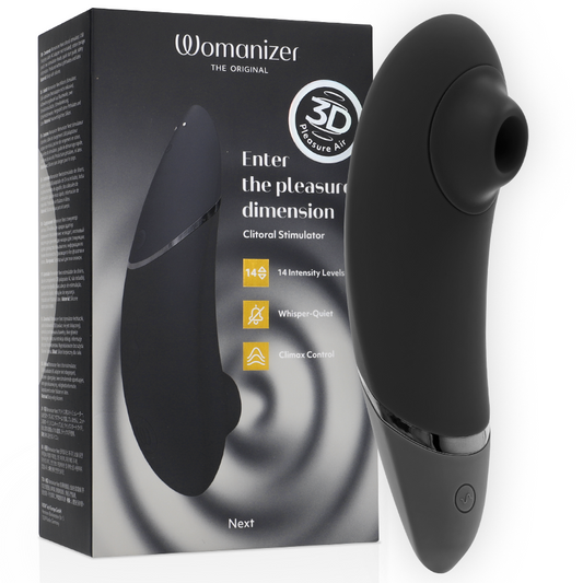 WOMANIZER - NEXT STIMOLATORE CLITORIDEO NERO - WOMANIZER | Lingerie Harness Boutique