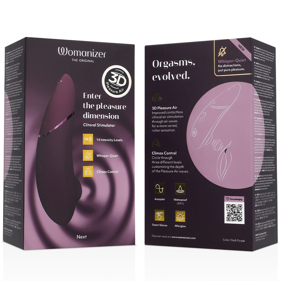 WOMANIZER - NEXT STIMOLATORE CLITORIDEO VIOLA SCURO - WOMANIZER | Lingerie Harness Boutique