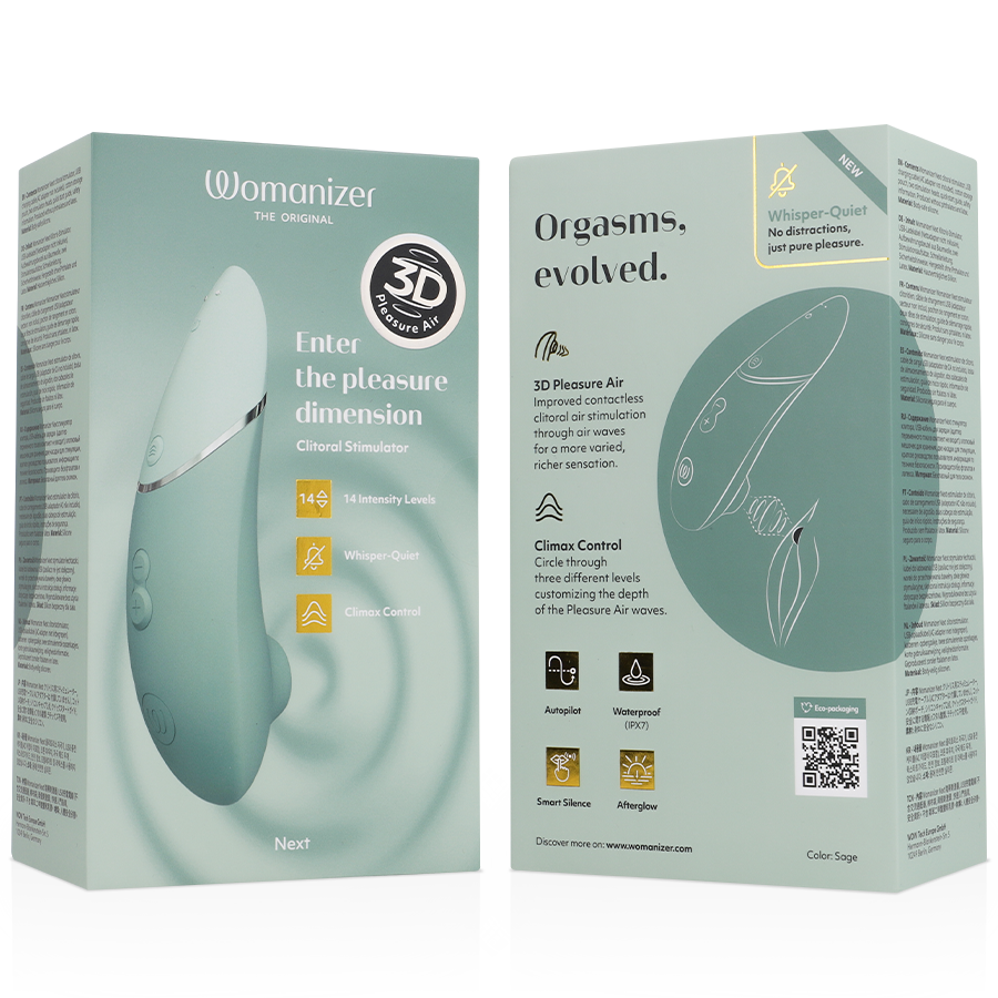 WOMANIZER - PROSSIMO STIMOLATORE CLITORIDEO SAGE - WOMANIZER | Lingerie Harness Boutique