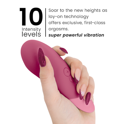 WOMANIZER - VIBE LAY-ON VIBRATORE SILENZIOSO ROSA SCURO - WOMANIZER | Lingerie Harness Boutique