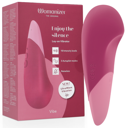 WOMANIZER - VIBE LAY-ON VIBRATORE SILENZIOSO ROSA SCURO - WOMANIZER | Lingerie Harness Boutique