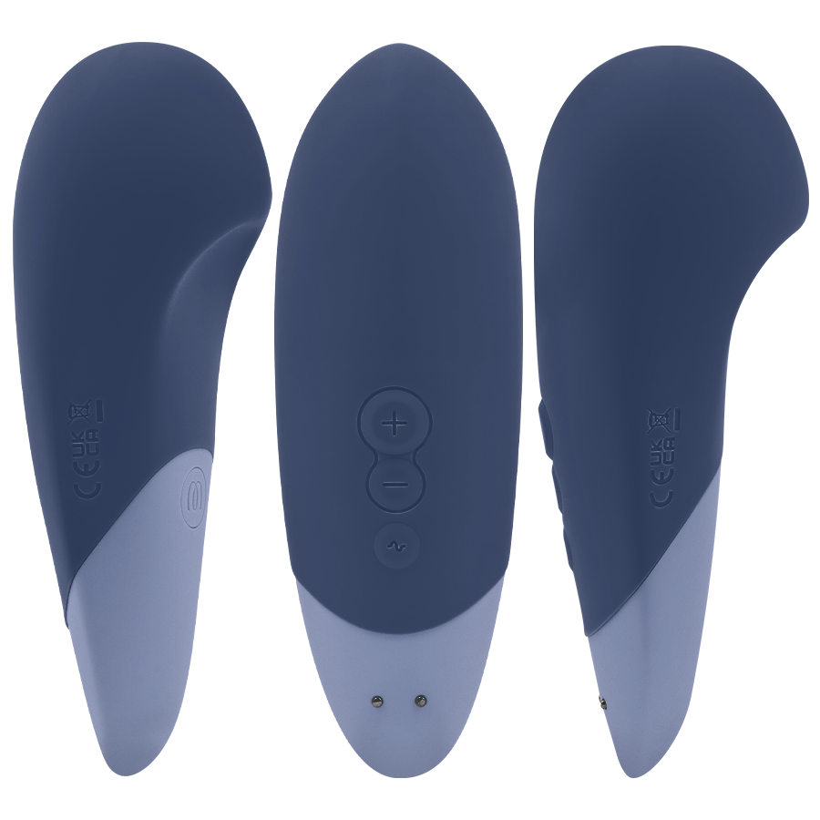 WOMANIZER - VIBE LAY-ON VIBRATORE SILENZIOSO BLU SCURO - WOMANIZER | Lingerie Harness Boutique